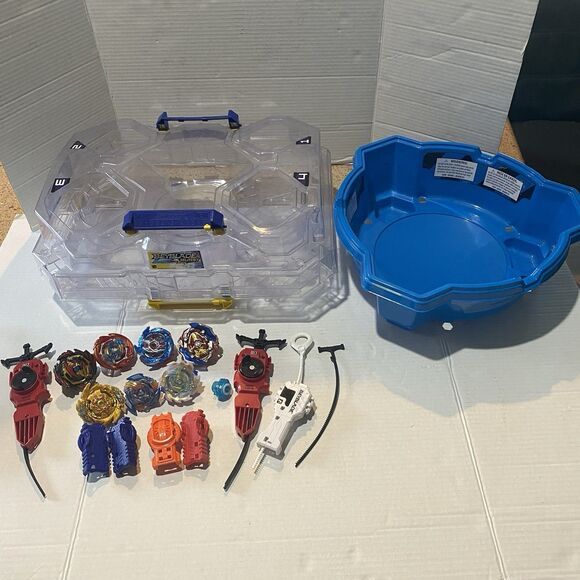 Beyblade Lot With Beyblade Burst Evolution Stadium With...